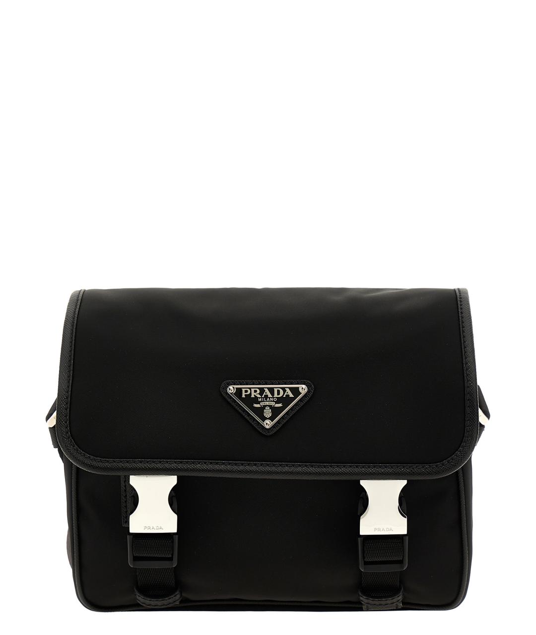 PRADA Черная синтетическая сумка на плечо, фото 1