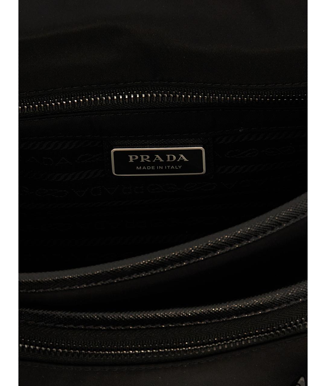PRADA Черная синтетическая сумка на плечо, фото 4