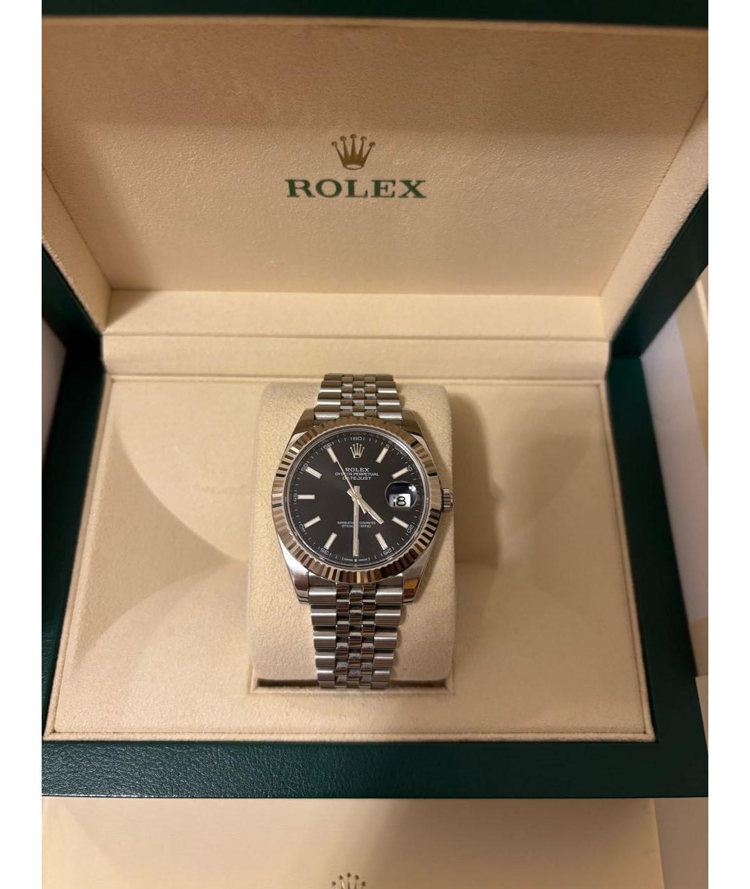 ROLEX Серебряные часы из белого золота, фото 2