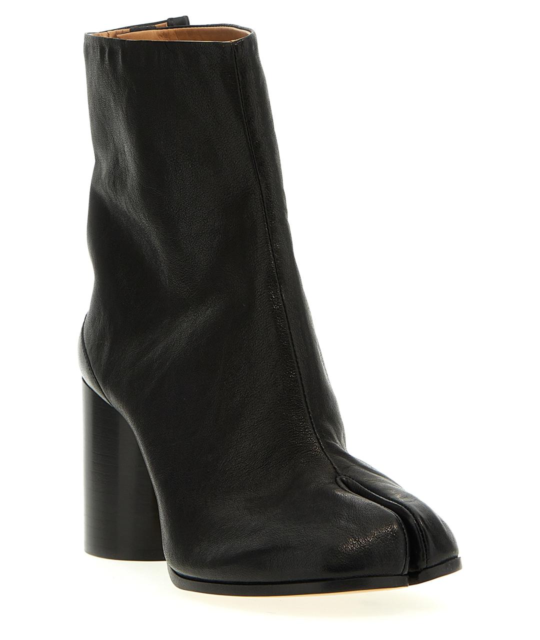 MAISON MARGIELA Черные кожаные ботильоны, фото 2