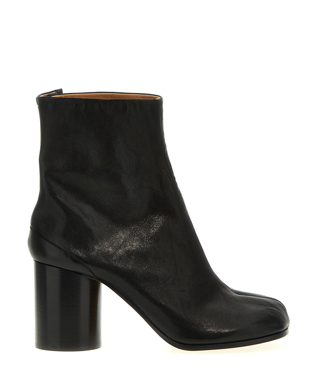 MAISON MARGIELA Черные кожаные ботильоны, фото 1
