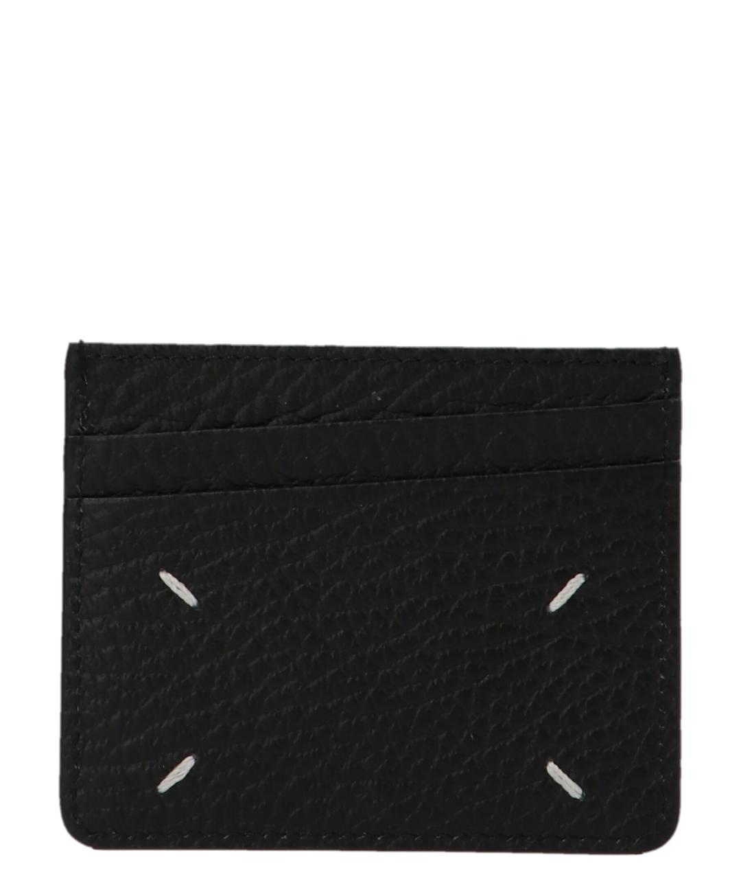 MAISON MARGIELA Черный кожаный кардхолдер, фото 1