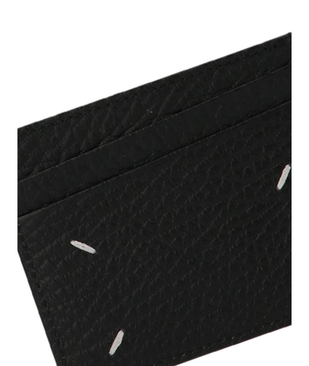 MAISON MARGIELA Черный кожаный кардхолдер, фото 3