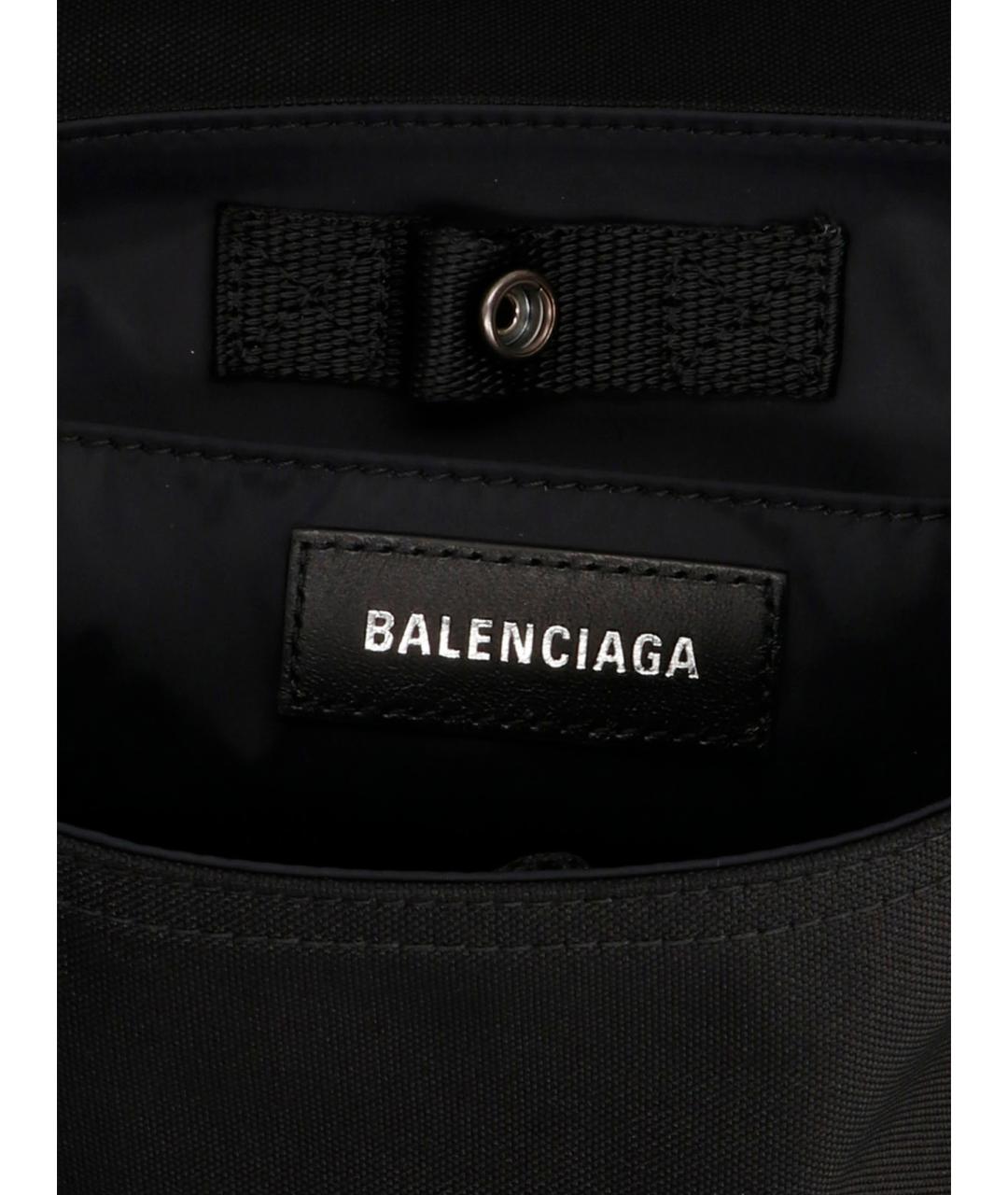 BALENCIAGA Черная синтетическая сумка на плечо, фото 4
