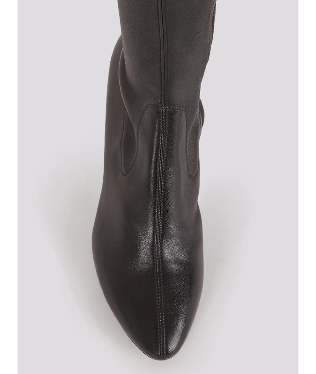 SAINT LAURENT Черные ботфорты, фото 3