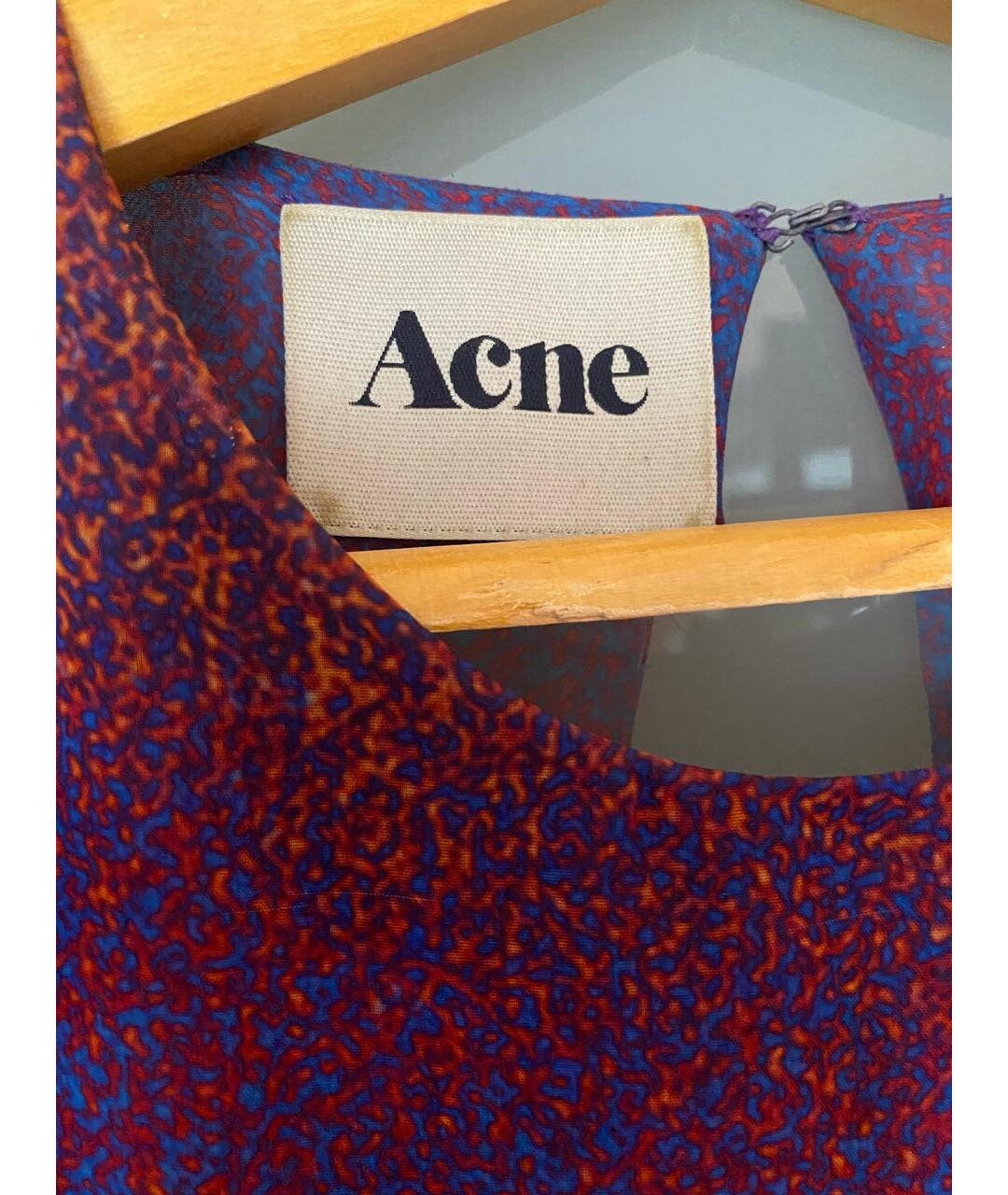 ACNE STUDIOS Фиолетовое полиэстеровое коктейльное платье, фото 3