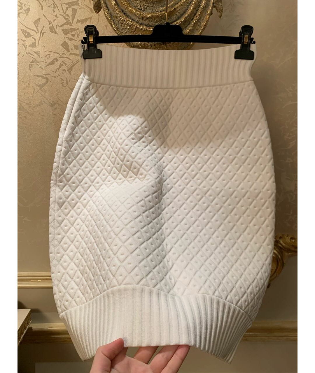 CHANEL Белая юбка миди, фото 5