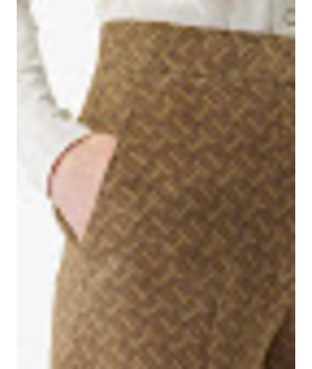 BURBERRY Бежевый шелковый костюм с брюками, фото 6