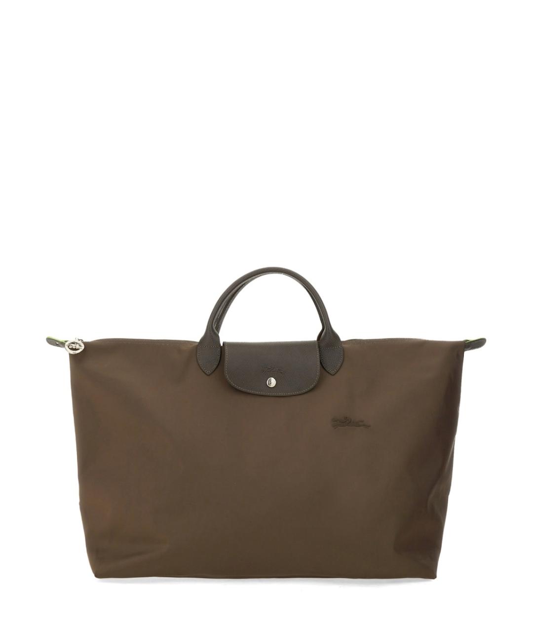 LONGCHAMP Коричневая синтетическая дорожная/спортивная сумка, фото 1