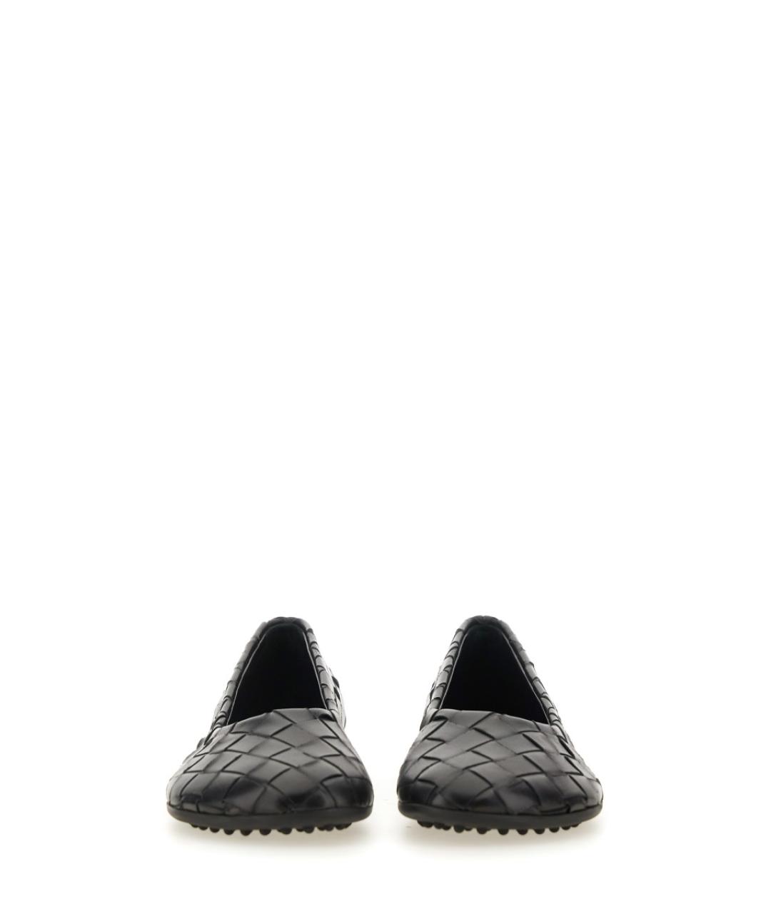BOTTEGA VENETA Черные кожаные балетки, фото 4