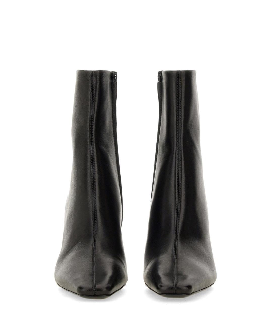 SAINT LAURENT Черные кожаные ботильоны, фото 4