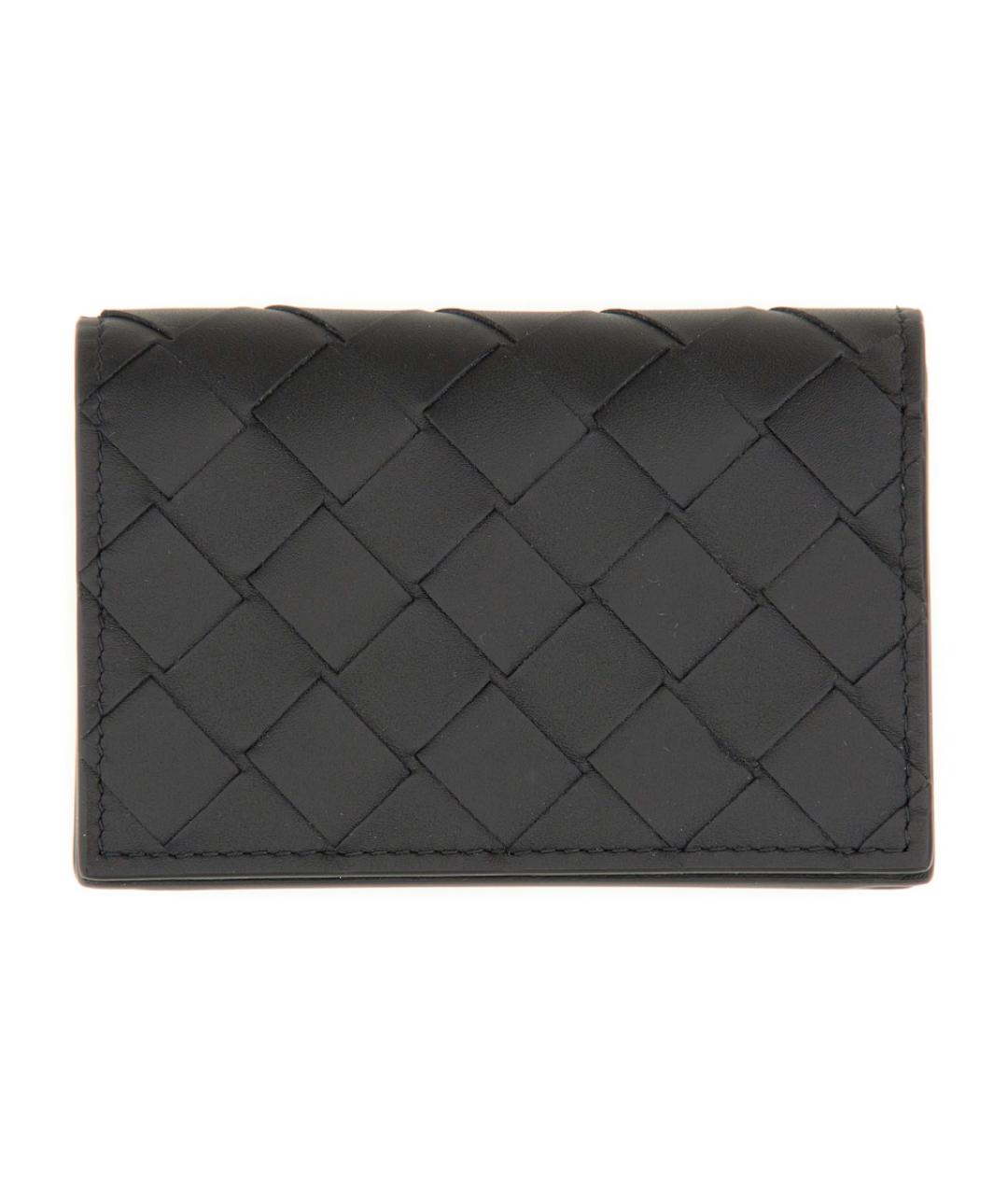 BOTTEGA VENETA Черный кожаный кардхолдер, фото 1
