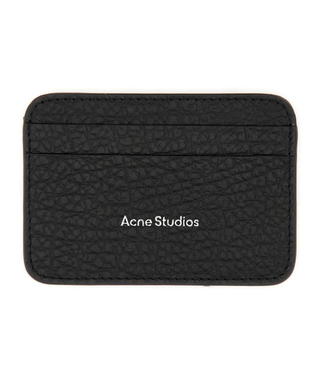 ACNE STUDIOS Черный кожаный кардхолдер, фото 1