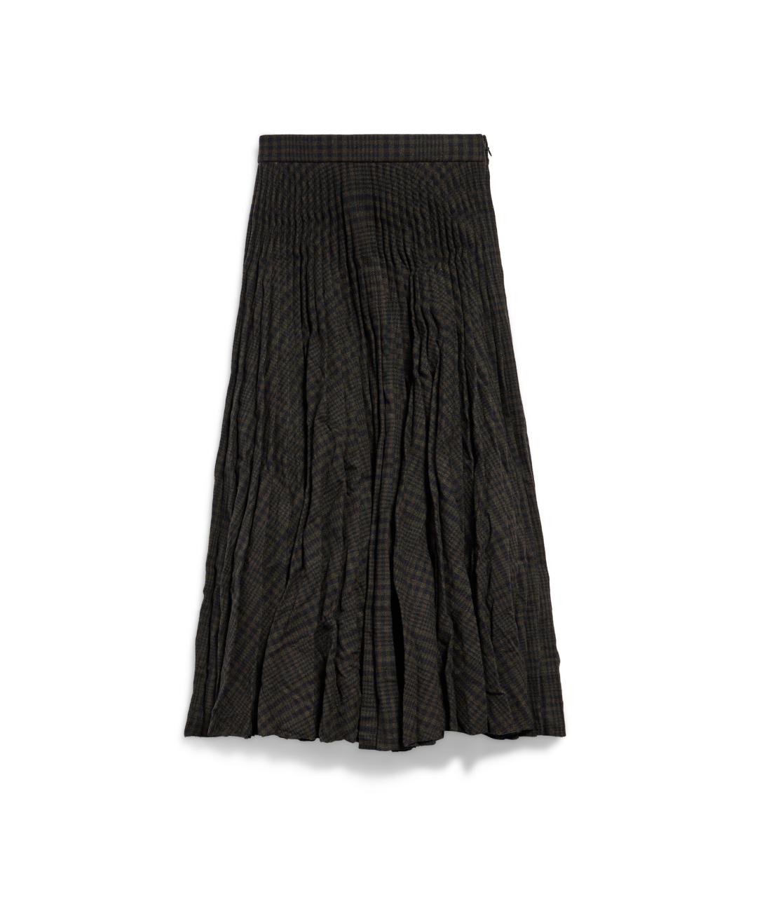 BALENCIAGA Мульти шерстяная юбка миди, фото 1