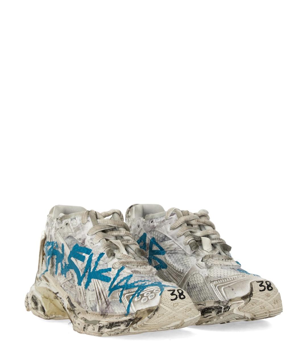 BALENCIAGA Белые синтетические кроссовки, фото 2
