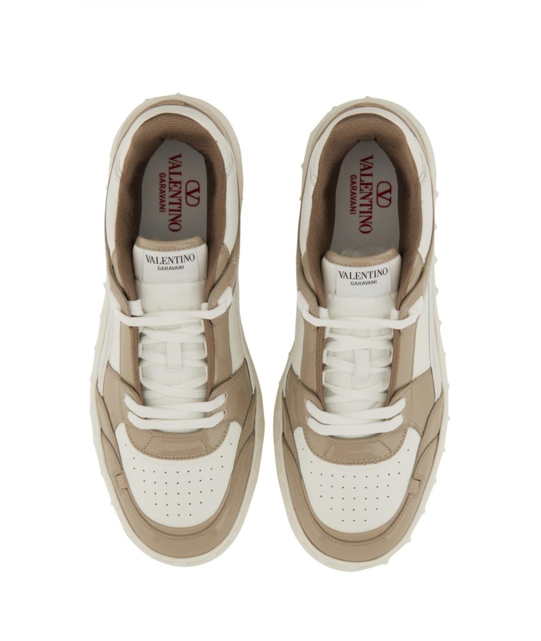 VALENTINO Мульти кожаные низкие кроссовки / кеды, фото 4