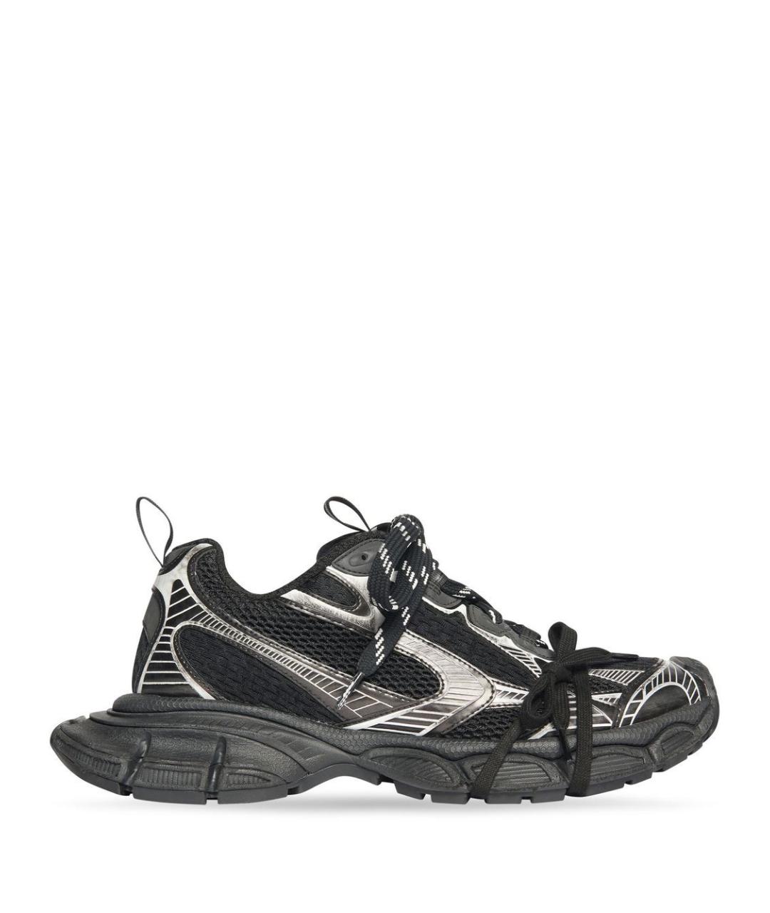 BALENCIAGA Черные синтетические низкие кроссовки / кеды, фото 1
