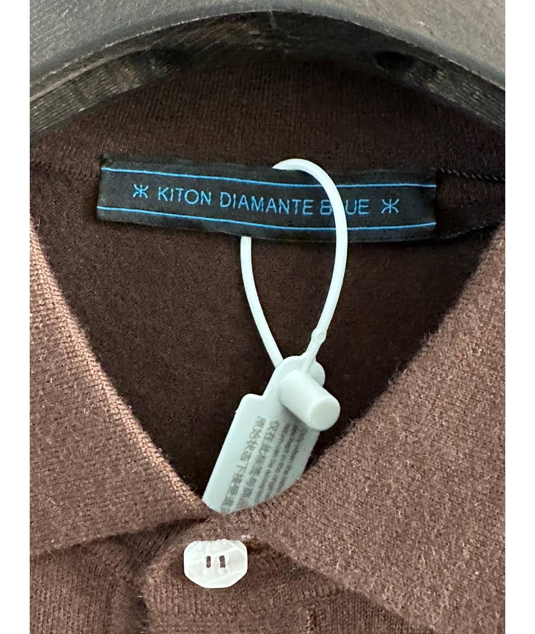 KITON Коричневая кашемировая жилетка, фото 5