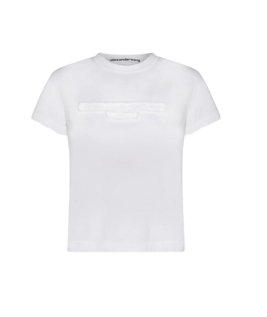 ALEXANDER WANG Белая хлопковая футболка, фото 1