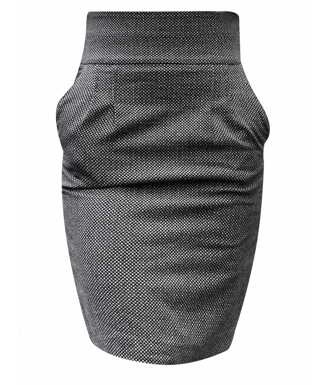 ARMANI COLLEZIONI Серая шерстяная юбка миди, фото 1