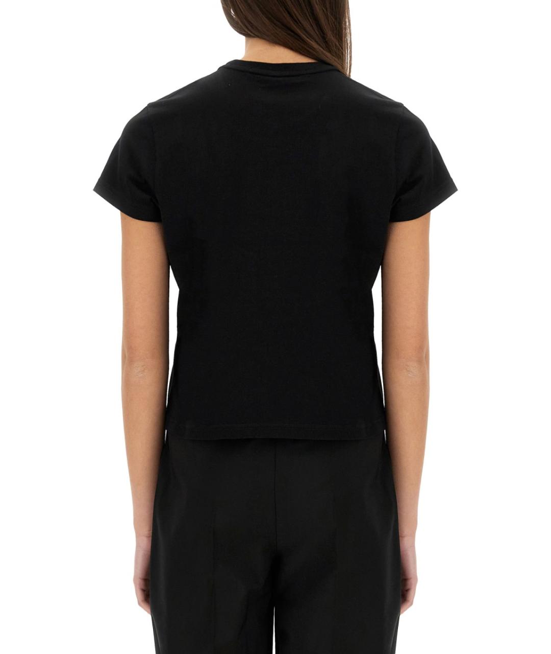 ALEXANDER WANG Черная хлопковая футболка, фото 4