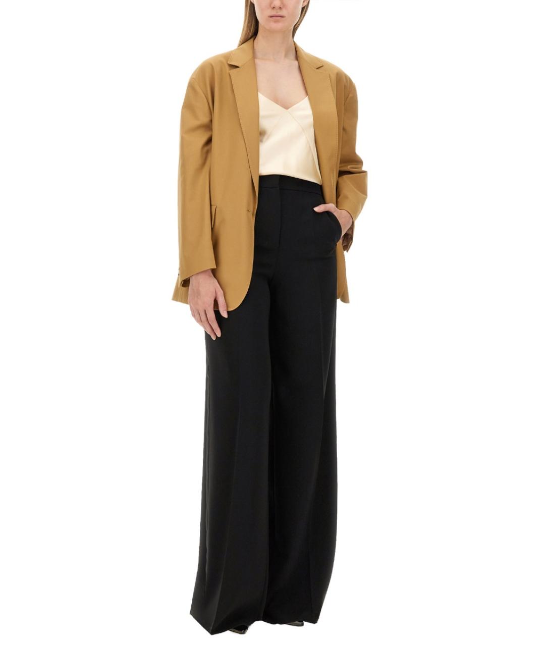 MAX MARA Бежевая шелковая майка, фото 3