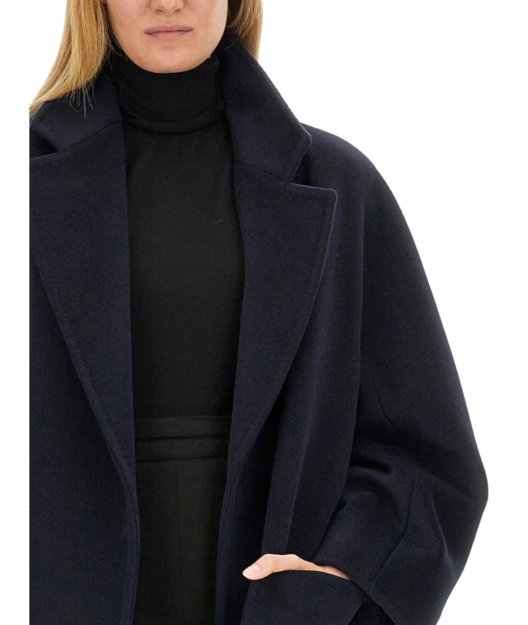 MAX MARA Синее шерстяное пальто, фото 5