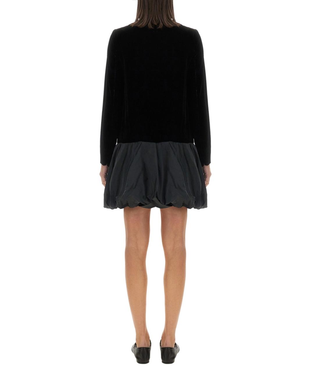 MAX MARA Черное вискозное повседневное платье, фото 4