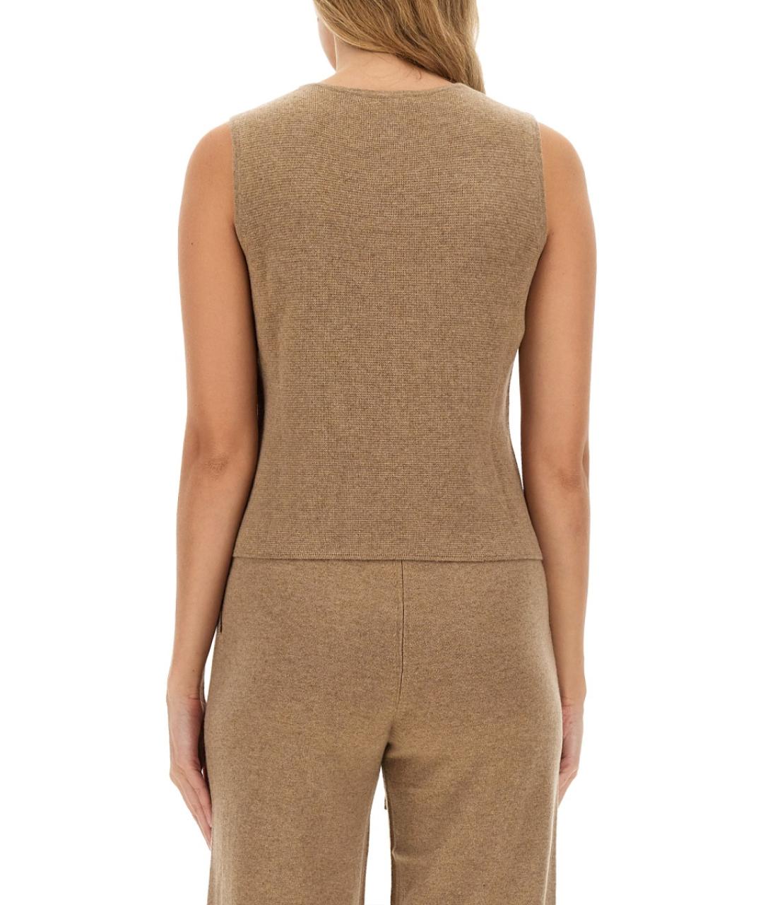 MAX MARA Коричневый шерстяной джемпер / свитер, фото 3