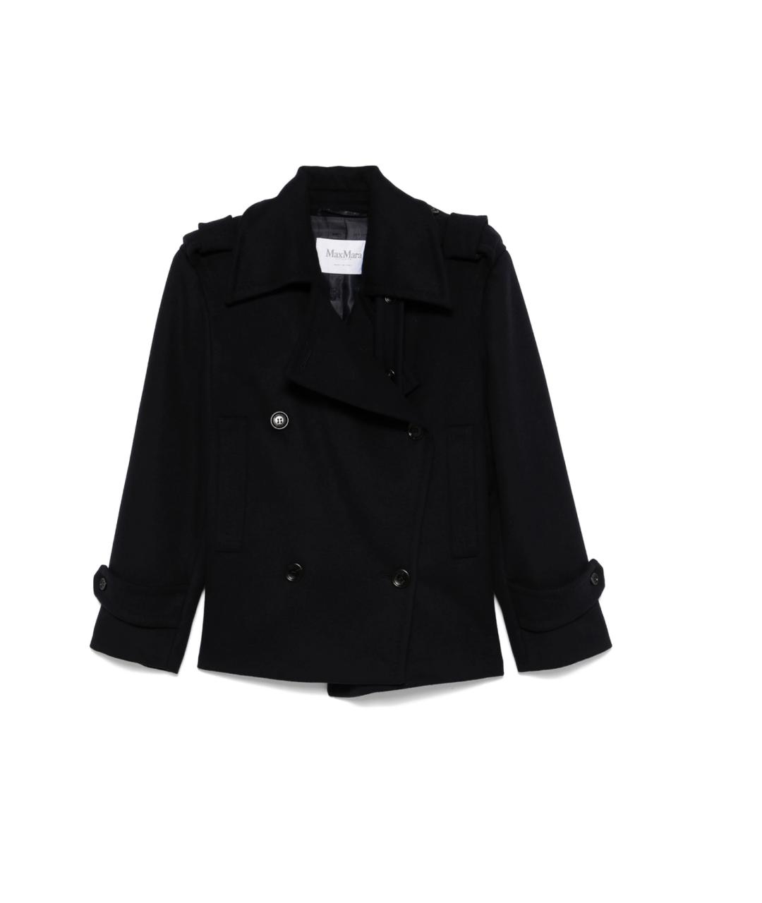 MAX MARA Синее шерстяное пальто, фото 1
