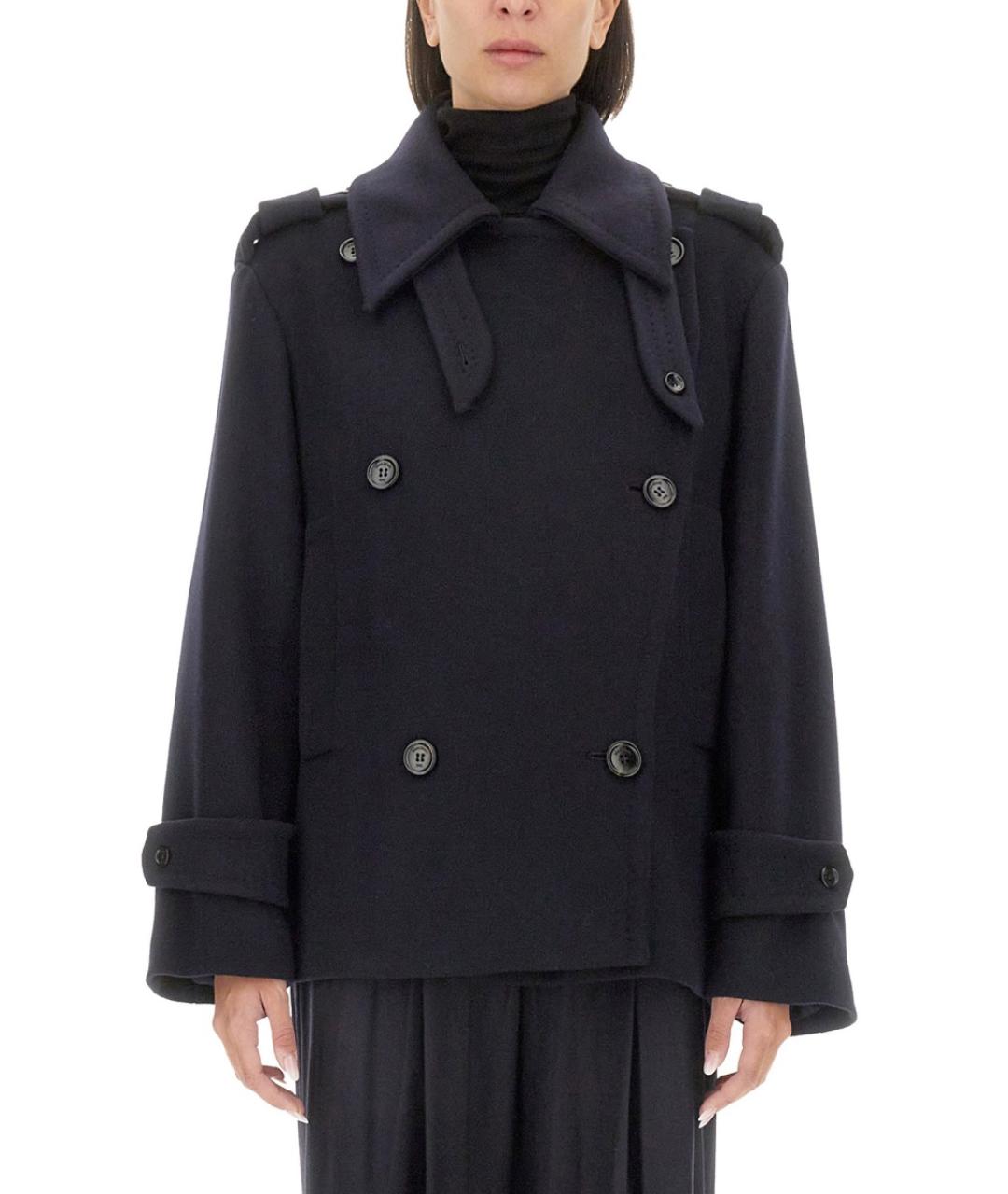 MAX MARA Синее шерстяное пальто, фото 2