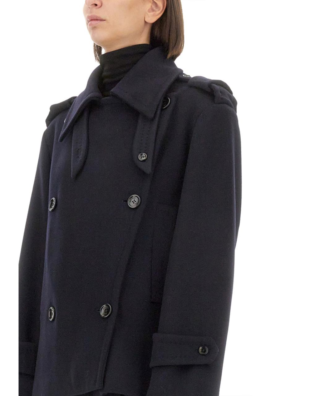 MAX MARA Синее шерстяное пальто, фото 4
