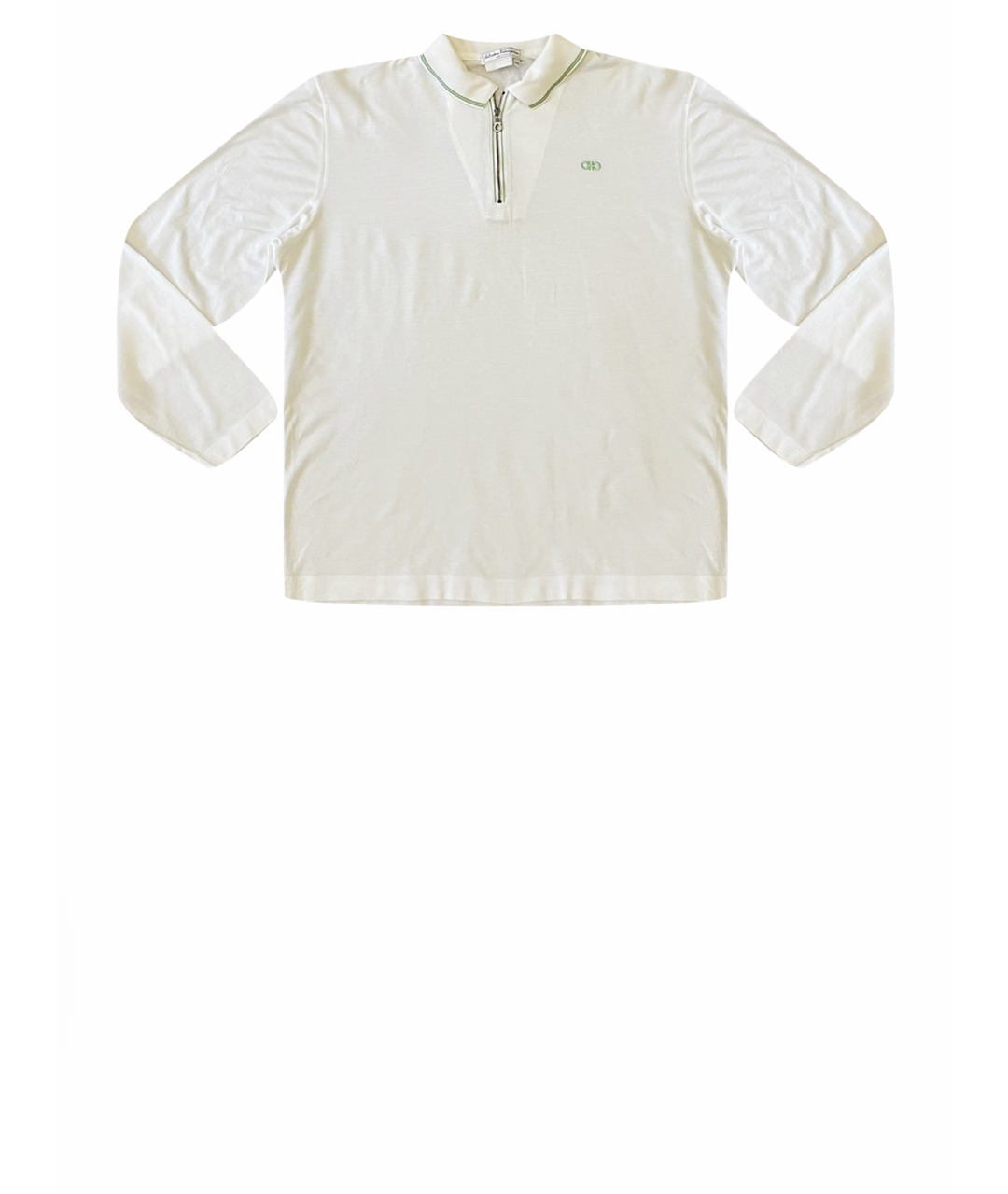SALVATORE FERRAGAMO Белый хлопковый джемпер / свитер, фото 1