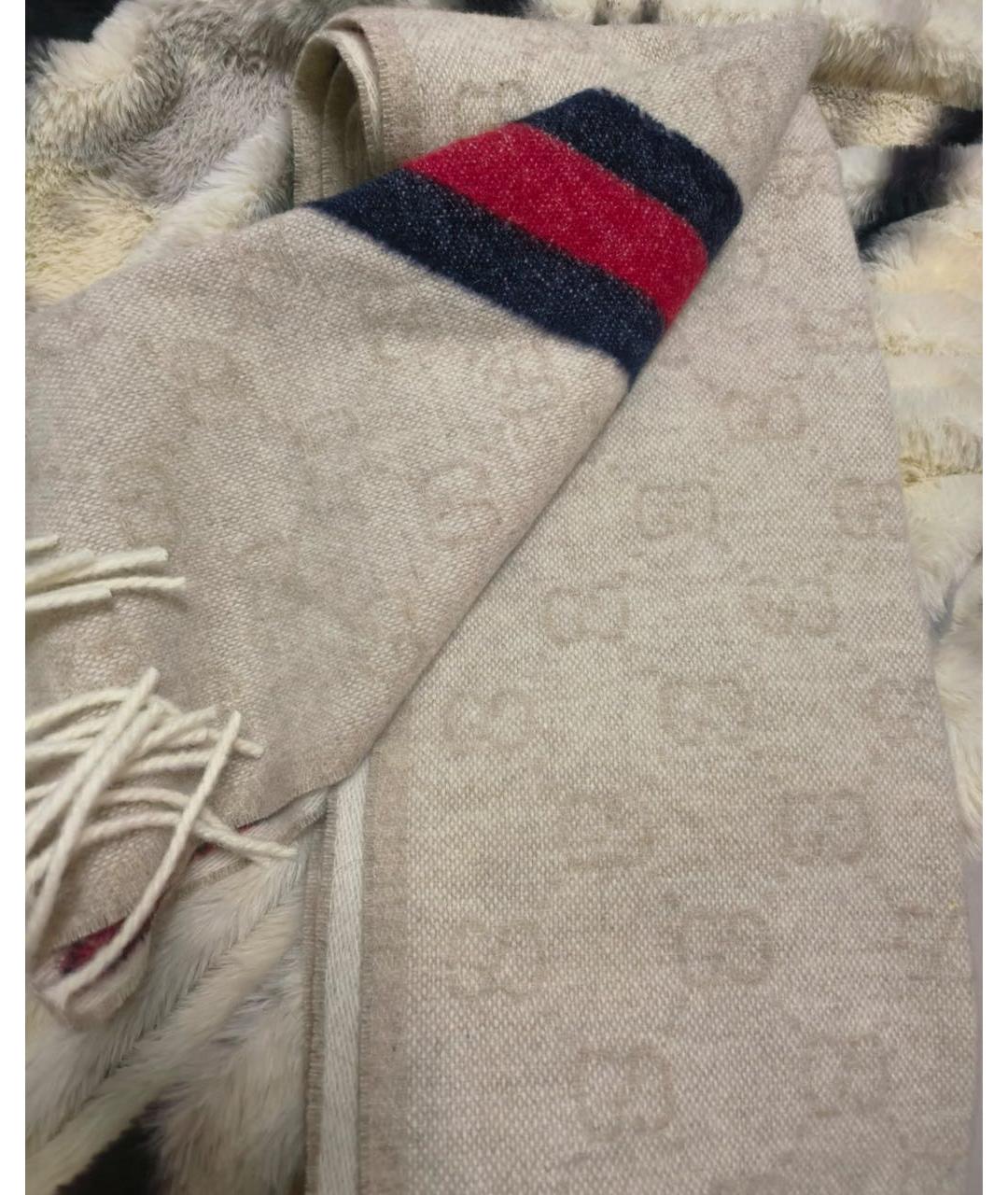 GUCCI Шерстяной шарф, фото 4