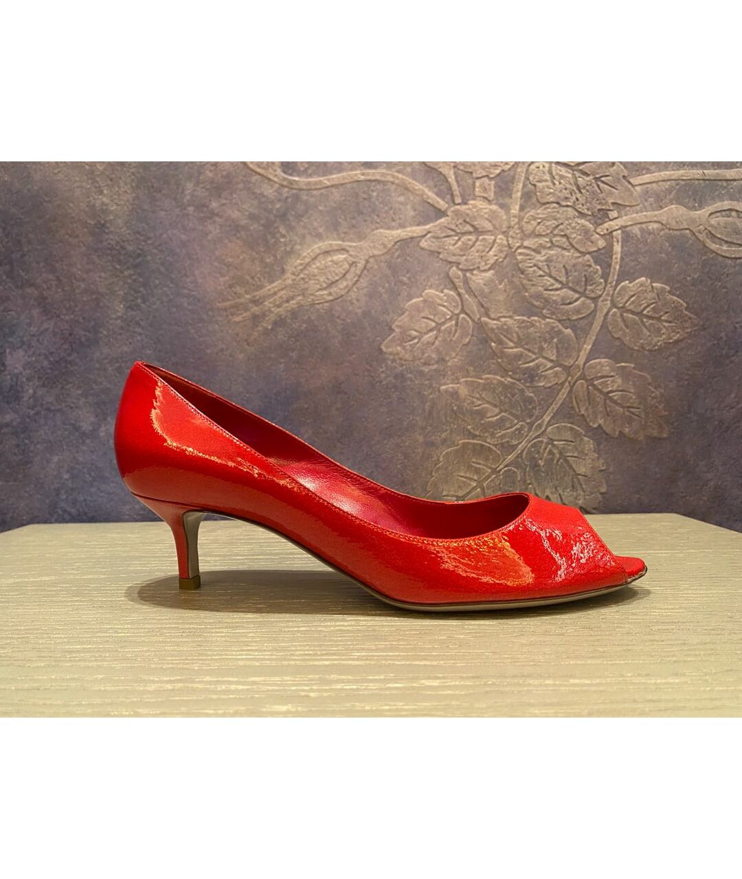 SERGIO ROSSI Красные туфли из лакированной кожи, фото 7