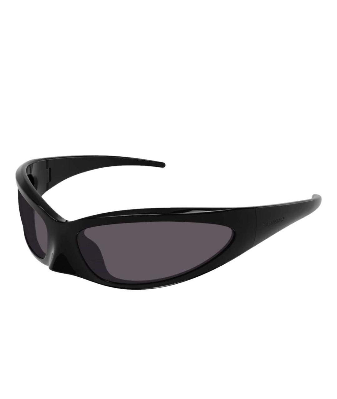 BALENCIAGA Черные пластиковые солнцезащитные очки, фото 1