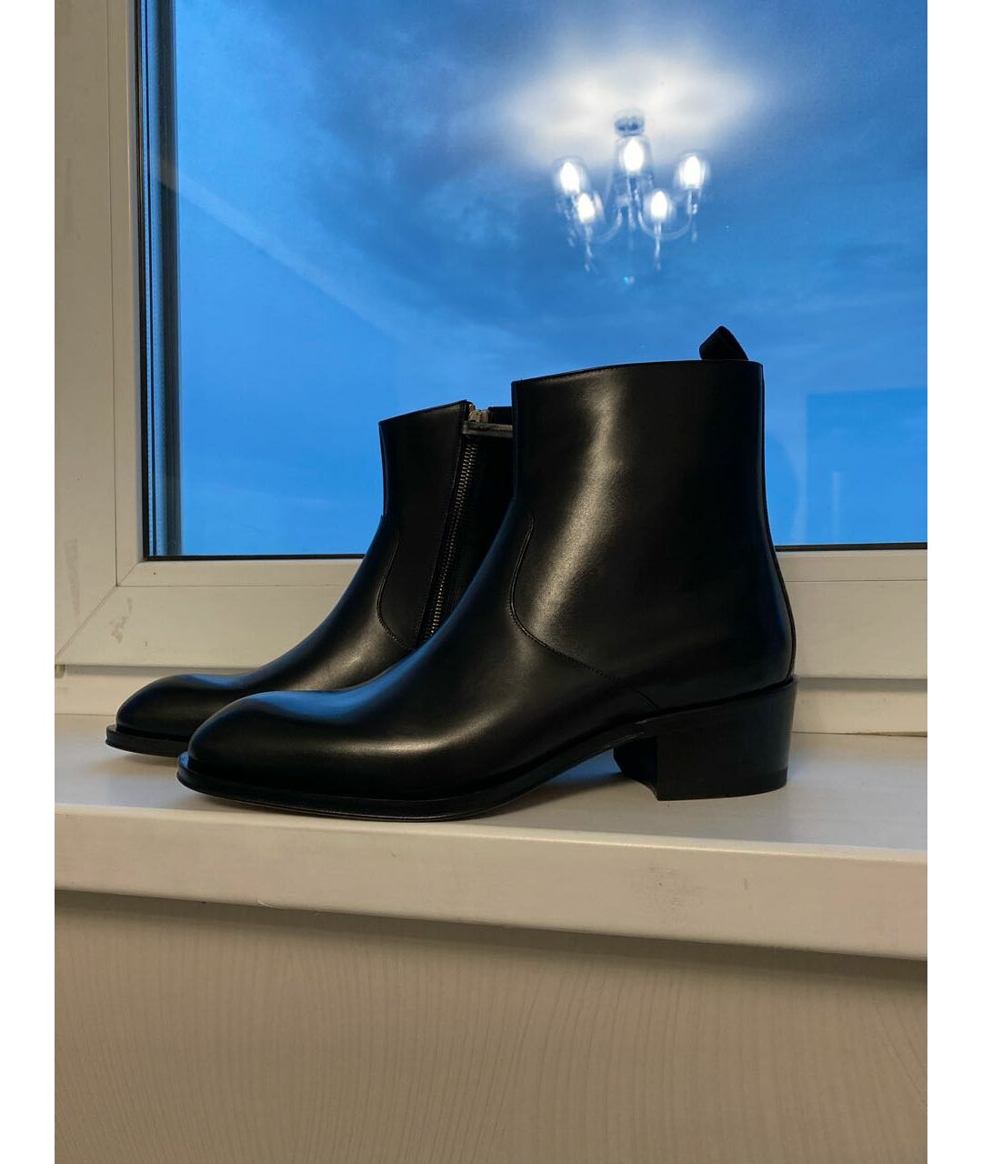 GIUSEPPE ZANOTTI DESIGN Черные кожаные высокие ботинки, фото 5
