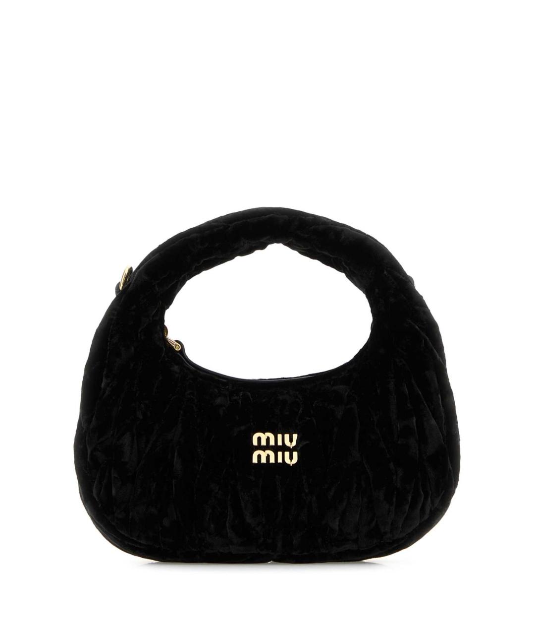 MIU MIU Черная сумка с короткими ручками, фото 1