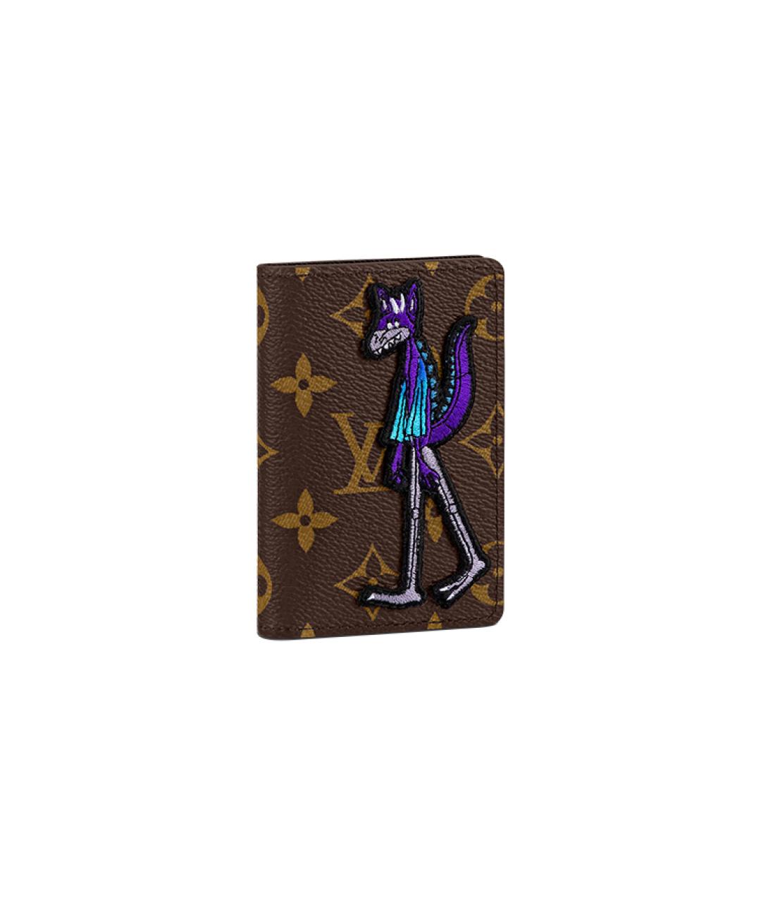 LOUIS VUITTON Коричневый кардхолдер, фото 1