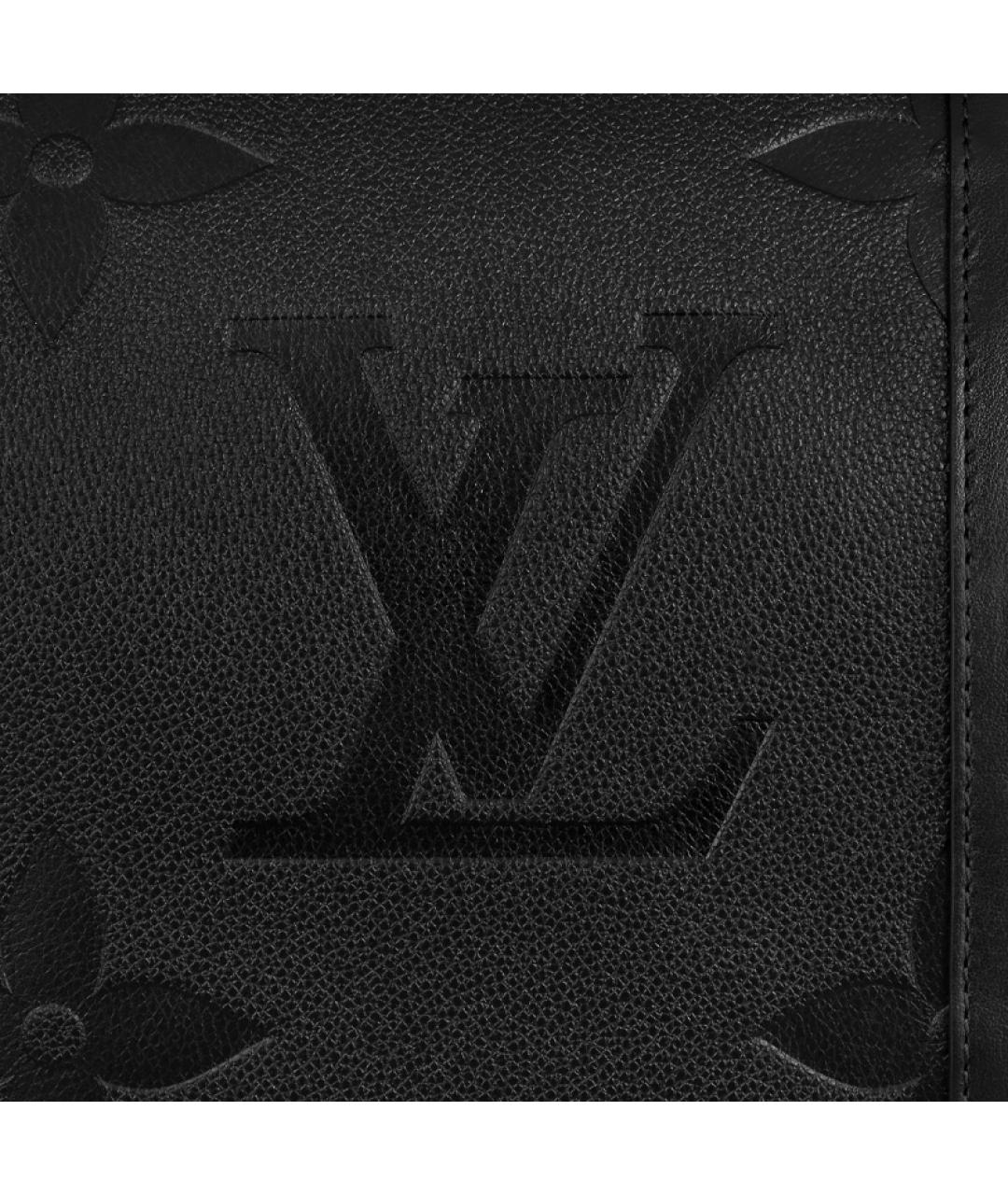 LOUIS VUITTON Черная кожаная сумка на плечо, фото 6