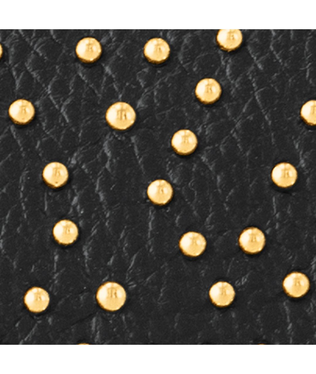 LOUIS VUITTON Черная кожаная сумка через плечо, фото 6