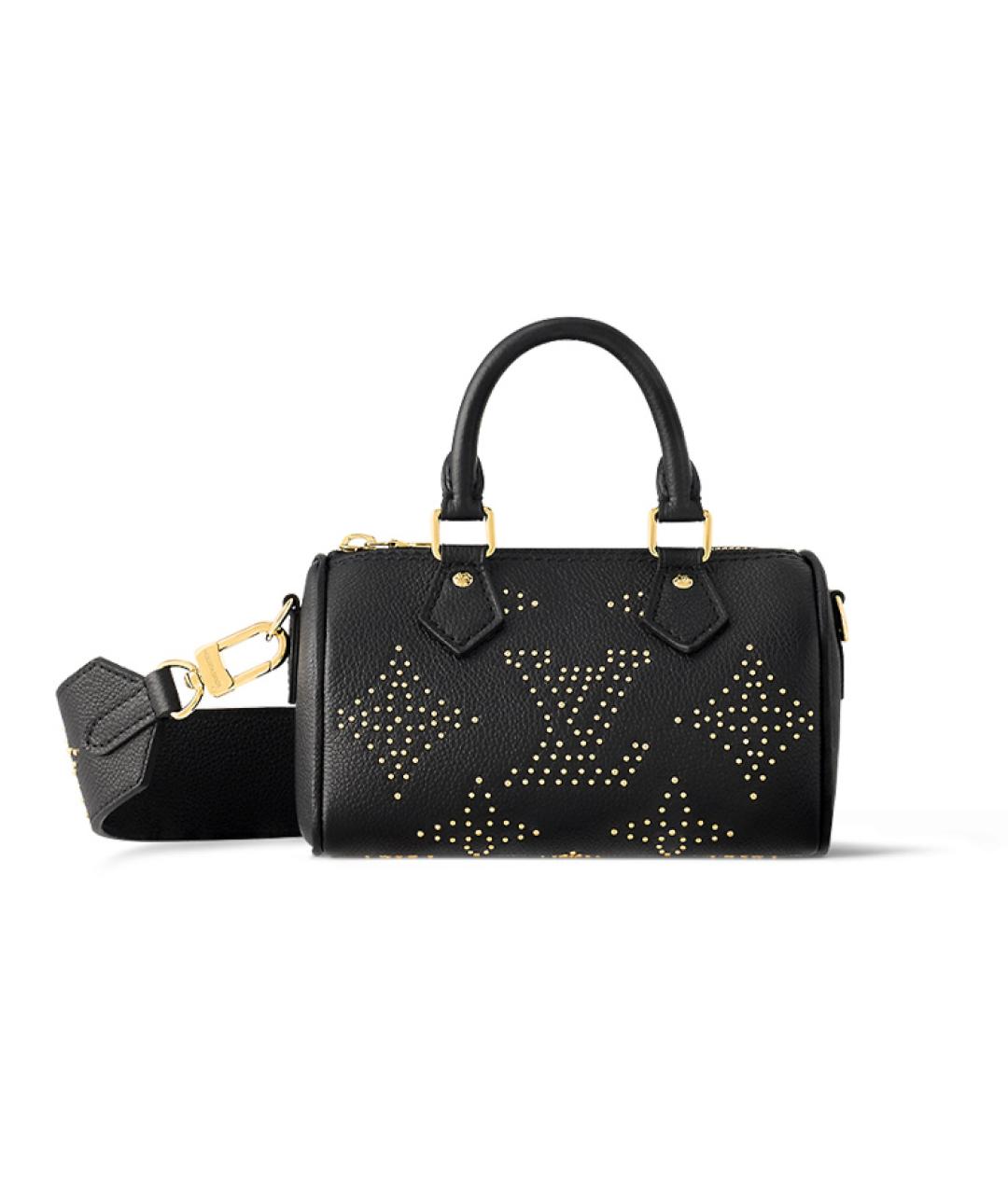 LOUIS VUITTON Черная кожаная сумка через плечо, фото 1