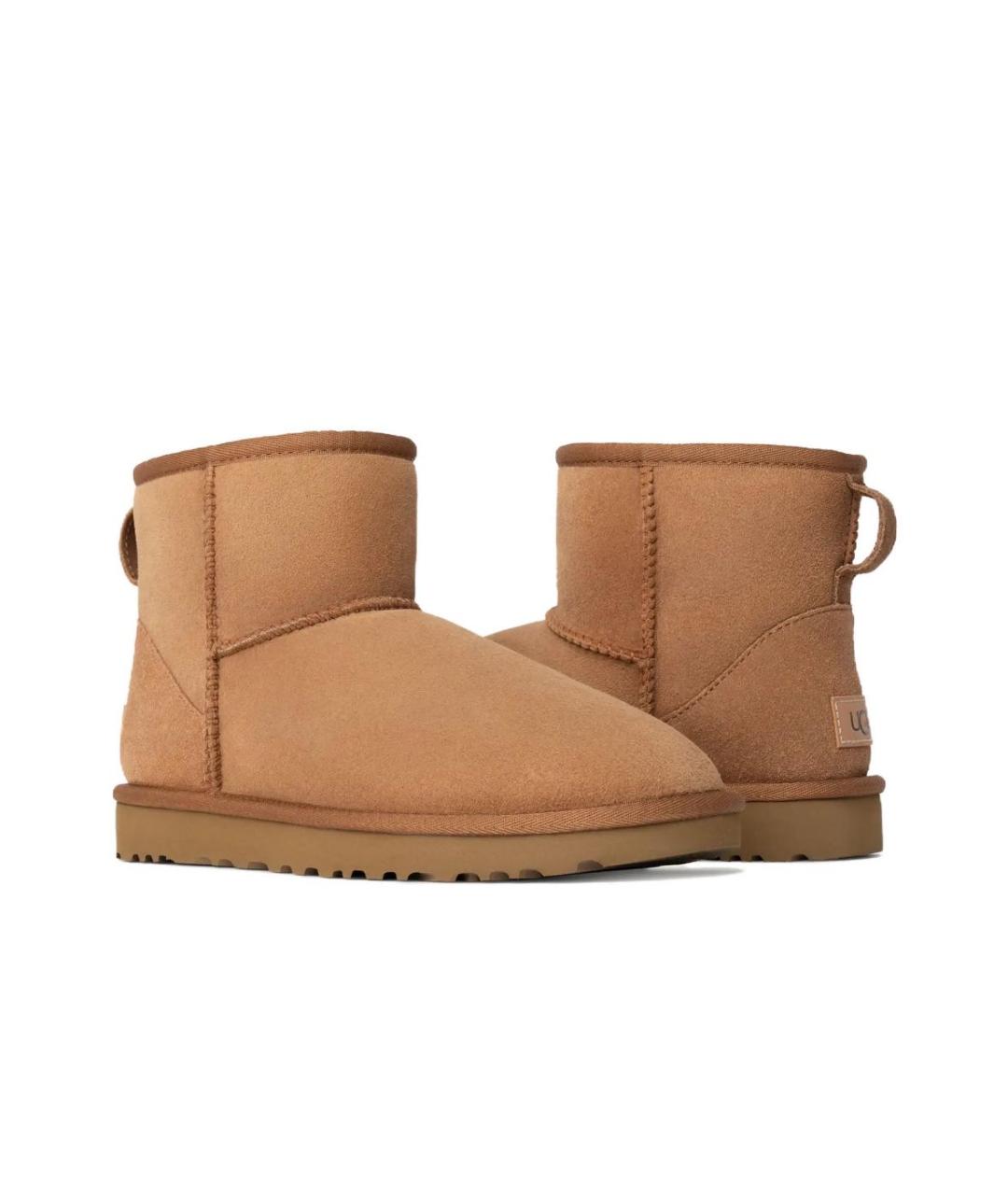 UGG AUSTRALIA Коричневые замшевые ботинки, фото 3