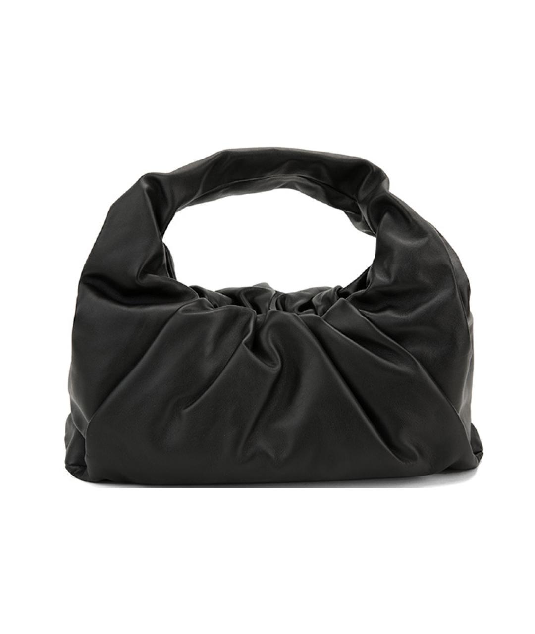 BOTTEGA VENETA Черная кожаная сумка через плечо, фото 3