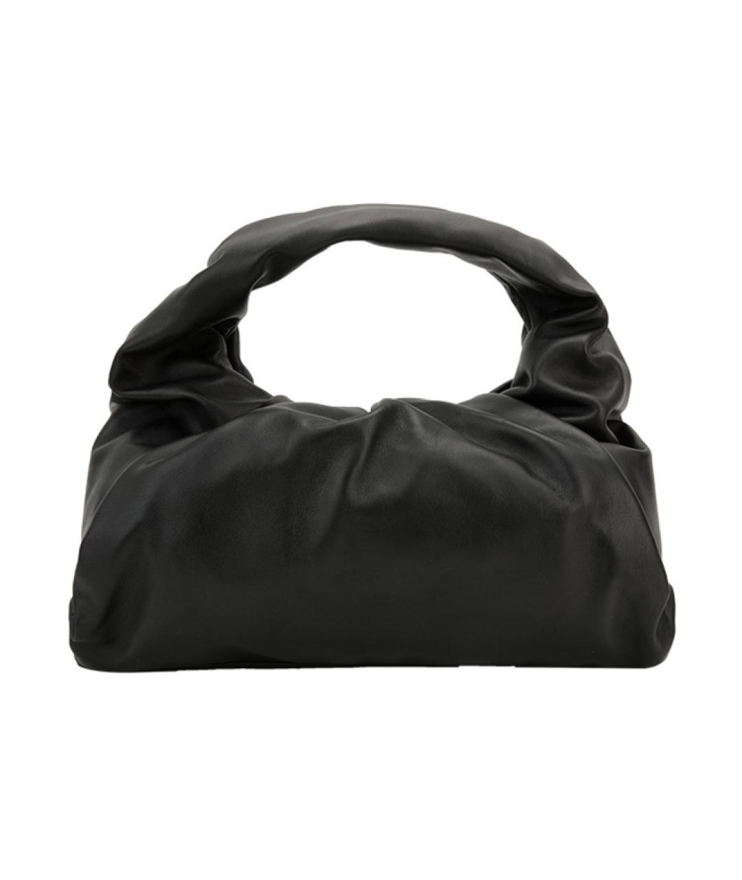 BOTTEGA VENETA Черная кожаная сумка через плечо, фото 1
