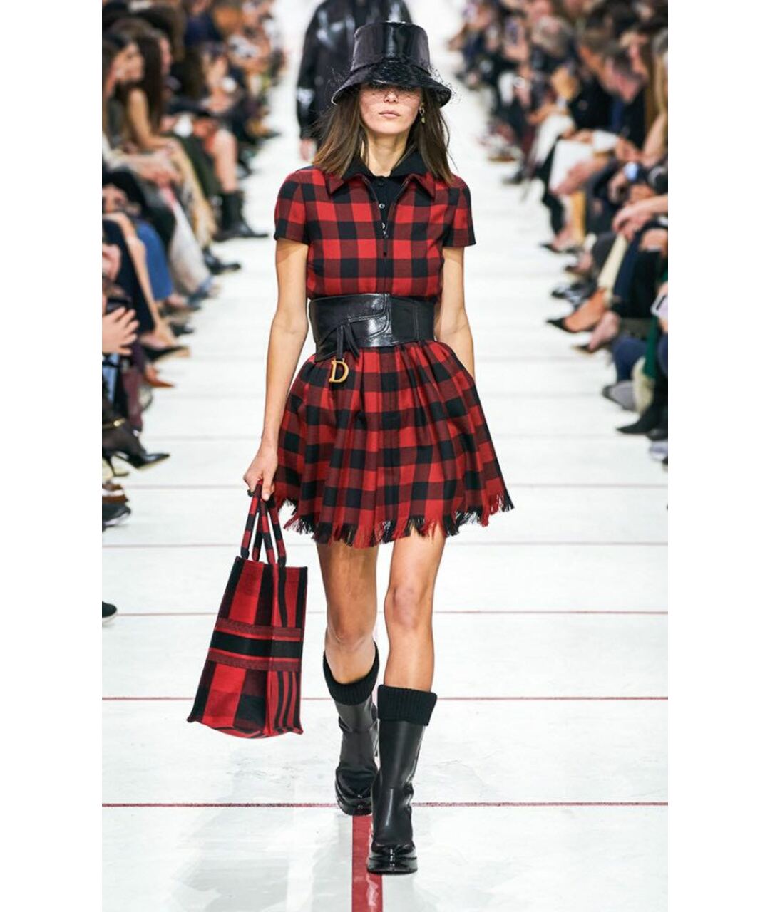 CHRISTIAN DIOR Красное шерстяное платье, фото 2