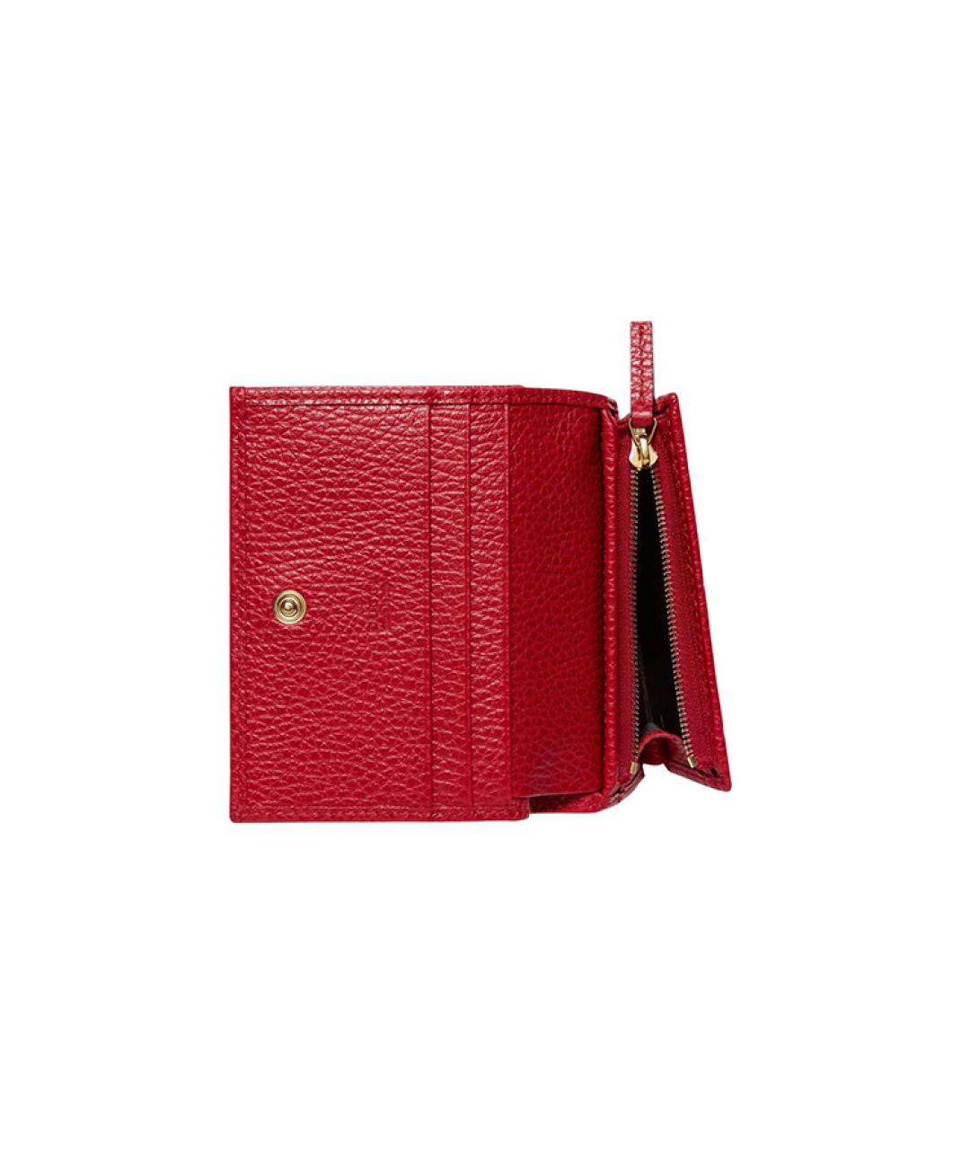 GUCCI Красный кожаный кардхолдер, фото 3