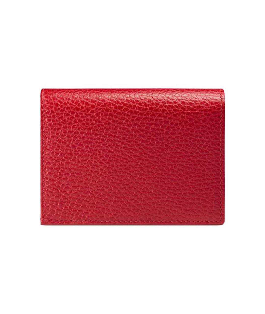 GUCCI Красный кожаный кардхолдер, фото 2