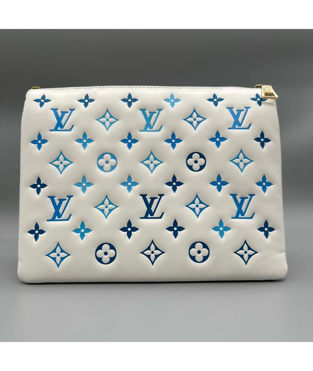 LOUIS VUITTON Белая кожаная сумка через плечо, фото 2