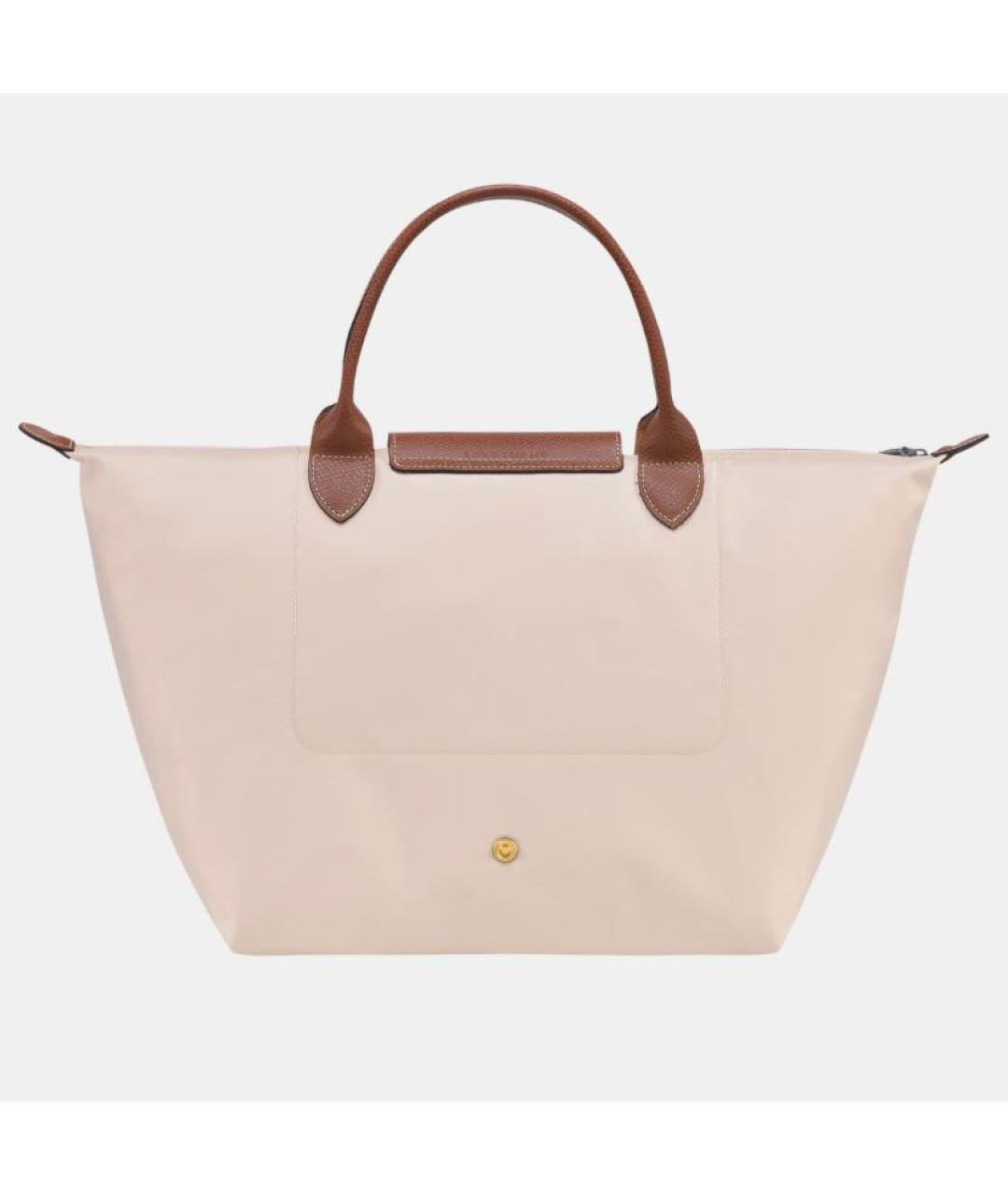 LONGCHAMP Бежевая тканевая сумка тоут, фото 5